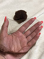 Нейлоновая коричневая сетка для волос под парик для прически,стрижки,покраски,сна или танцев