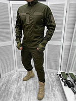 Чоловіча військова форма кітель і штани з липучками під шеврон