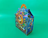 Новогодняя коробка для конфет 700 грамм (1шт)№209 З різдвом, картонная упаковка подарочная