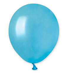 Повітряні кулі (13 см) 10 шт, Італія, колір - світло-блакитний (металік)
