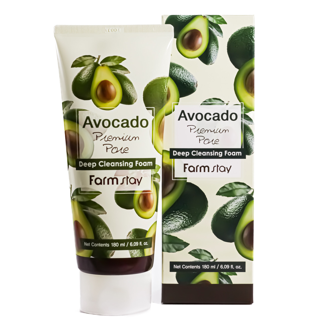 Пінка для вмивання FarmStay Avocado Cleansing Foam пом'якшувальна 180 мл, фото 1