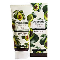 Пенка для умывания FarmStay Avocado Cleansing Foam смягчающая 180 мл