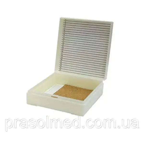 Бокс для предметного скла "ВОЛЕС" на 25 місць, фото 1