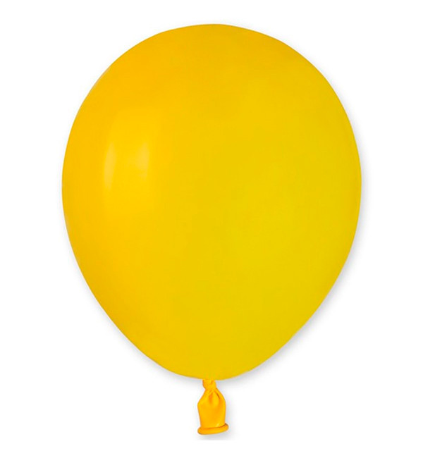 Повітряні кульки (13 см) 10 шт, Італія, жовтий (пастель)