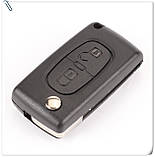 Смарт ключ Peugeot 107 207 307 407 607 Citroen C2 C4 C5 C6 на 2 кнопки ASK, фото 2