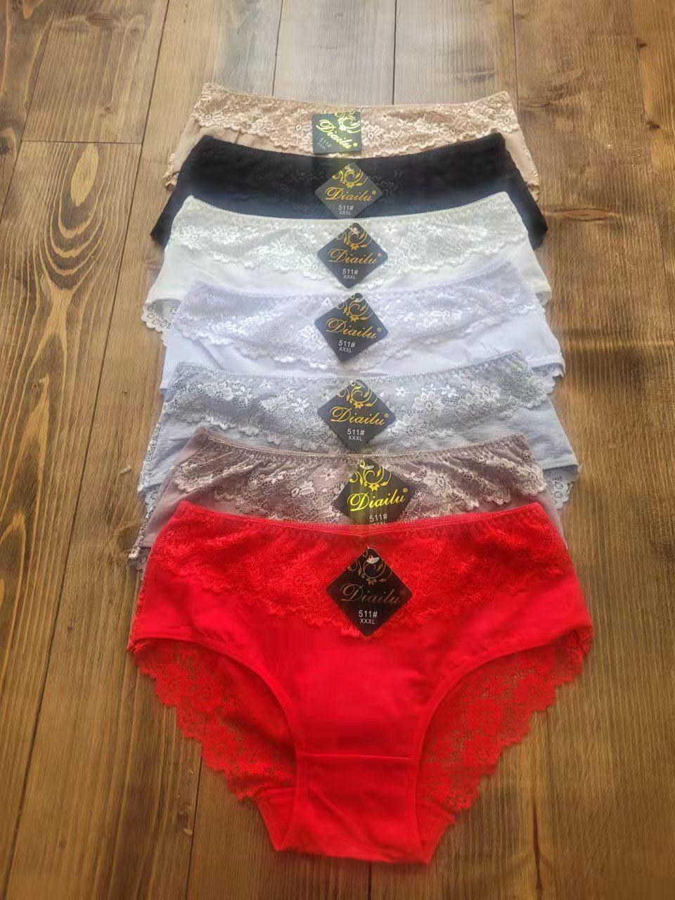 Труси бавовняні з мереживом