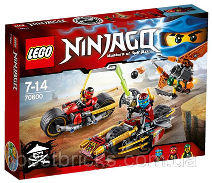 Lego Ninjago Погоня на ніндзяциклах 70600