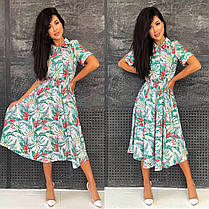 Стильне плаття на ґудзиках із вільною спідницею софт, фото 5