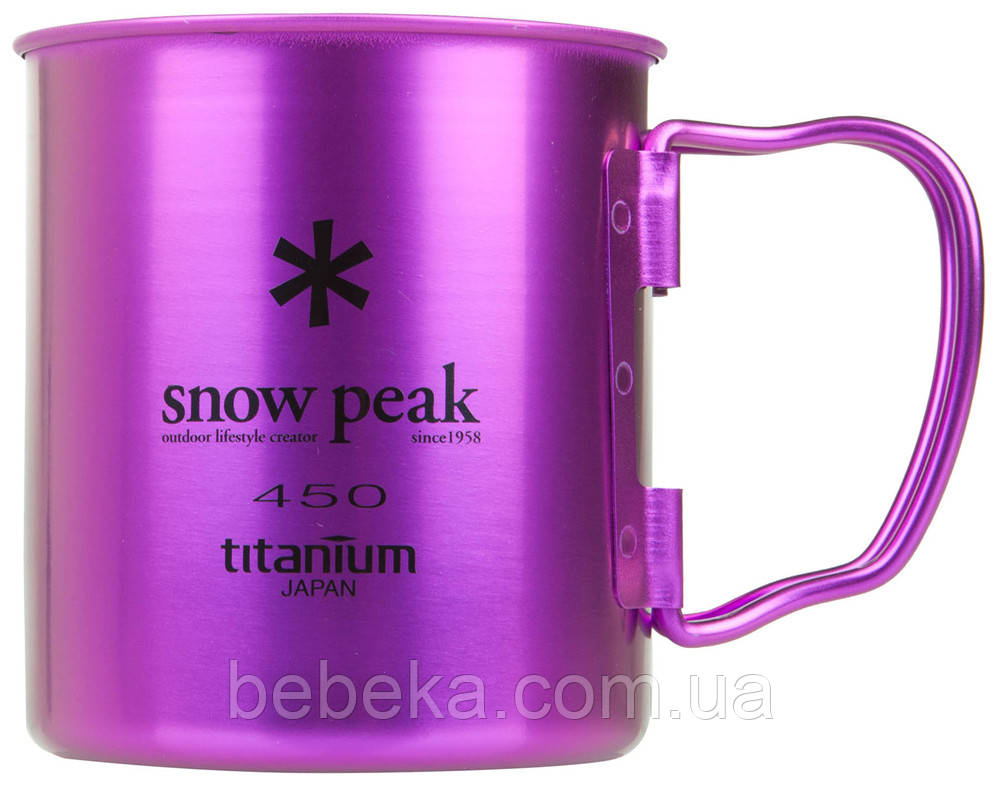 Кружка Snow Peak MG-043PR-US Titanium Single wall 450 ml (1200.03.24)