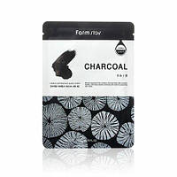 Тканинна маска FarmStay Real Charcoal Essence Mask 23 ml