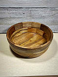 Дерев'яна тарілка ручної роботи (горіх), фото 2