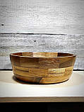 Дерев'яна тарілка ручної роботи (горіх), фото 5