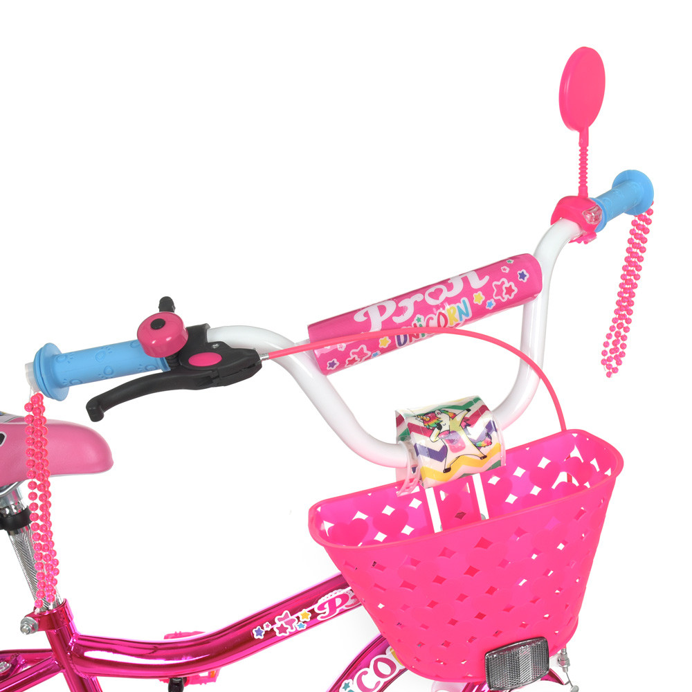 Велосипед двухколесный детский 20 дюймов Profi Unicorn Y20242S-1 Малиновый - фото 3 - id-p1641987239