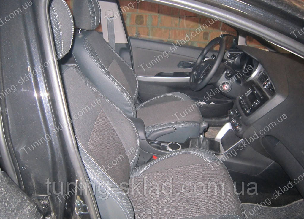 Чохли на сидіння Кіа Сид 2 (чохли з екошкіри Kia Ceed 2 стиль Premium), фото 1