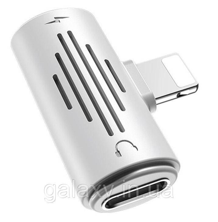 Адаптер Borofone Lightning на lightning audio + charging BV6 Dual Lightning, фото 1