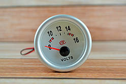 Показник напруги (вольтметр) LED 12В 52mm з підсвіткою