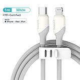 Кабель Lightning Type C для iPhone KUULAA 2м MFi швидка зарядка 30W USB-C шнур iPhone 14 13 12 Pro Max зарядка дата-кабель, фото 9