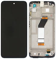 Дисплей Xiaomi Redmi 10 (2022) с тачскрином и рамкой, оригинал 100% Service Pack, Black