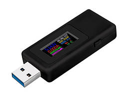 USB-тестер для вимірювання ємності, струму, часу 4-30 V 6.5 A KWS-MX19 QC2.0/QC3.0