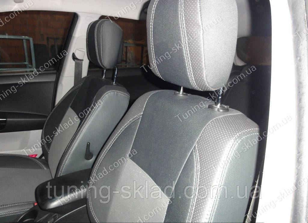 Чохли на сидіння Кіа Сид 1 (чохли з екошкіри Kia Ceed 1 стиль Premium), фото 1