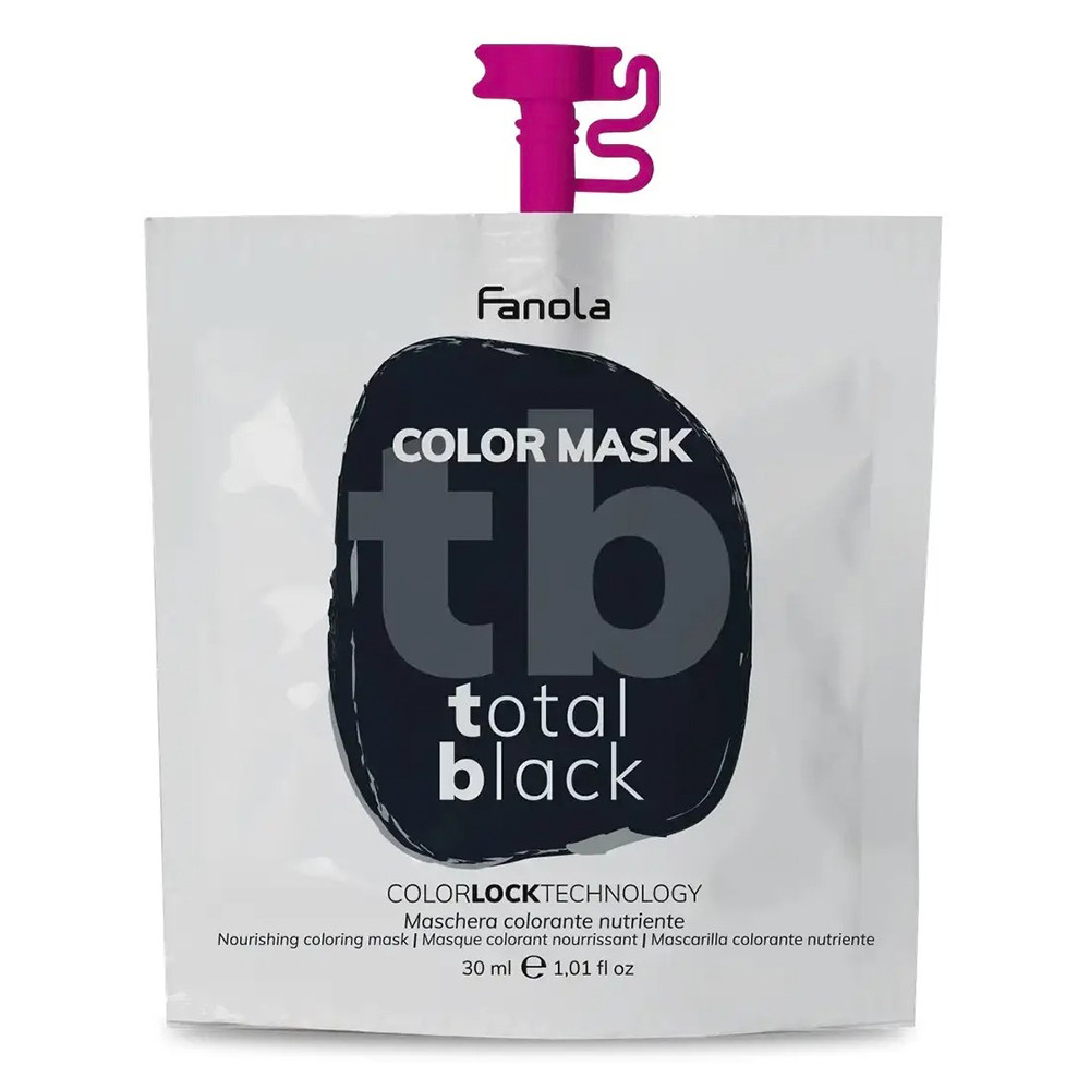 Тонуюча маска виключно чорна Fanola Color Mask Total Black, 30 мл