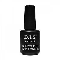 DIS Nails Rubber Base - каучукова база для гель-лаку, прозора, 15 мл