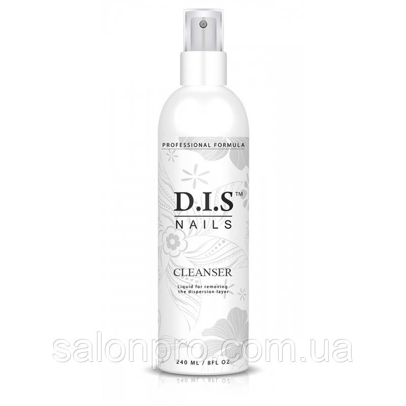 DIS Nails Cleanser - рідина для зняття липкого (дисперсійного) шару з розпилювачем, 240 мл