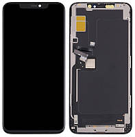 Дисплей Apple iPhone 11 Pro Max з тачскрином і рамкою, Китай (Oled GX), Black