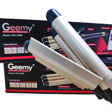 Плойка для волосся 3 хвилі Geemy GM 2988 для великих локонів кераміка турмалінове покриття, фото 5
