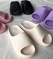 Шльопанці Жіночі Ізі Yeezy піна платформа тренд Luck Line, фіолетові