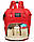Сумка-рюкзак для мам MOTHER BAG el-1230 КРАСНАЯ, фото 4