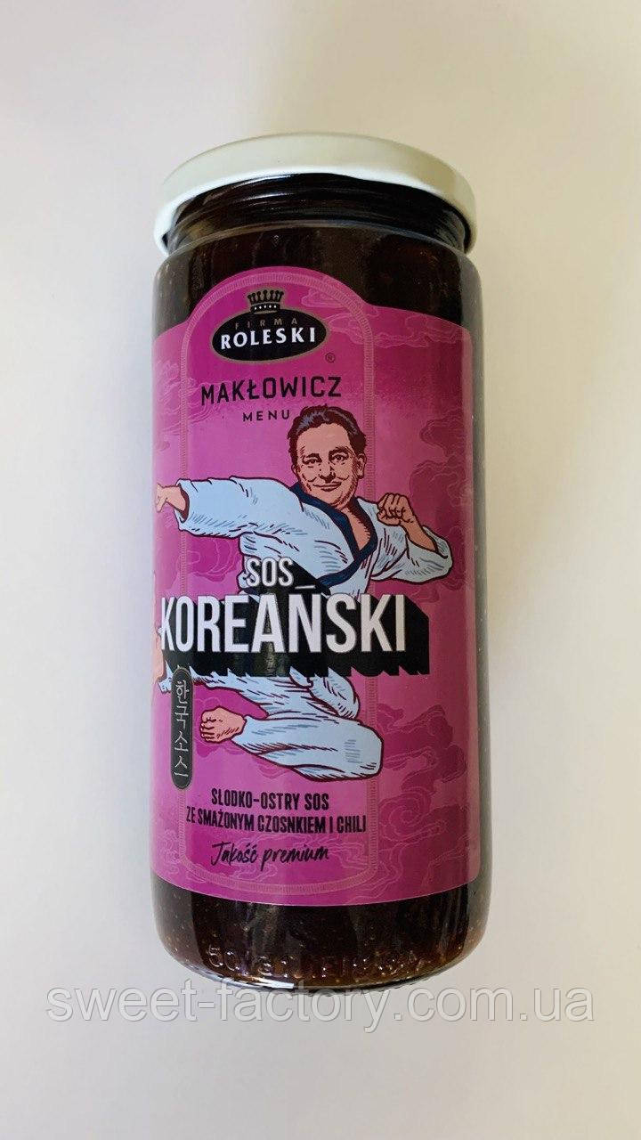 Соус Roleski Maklowicz Sos Koreanski з смаженим часником і чилі 540g ...