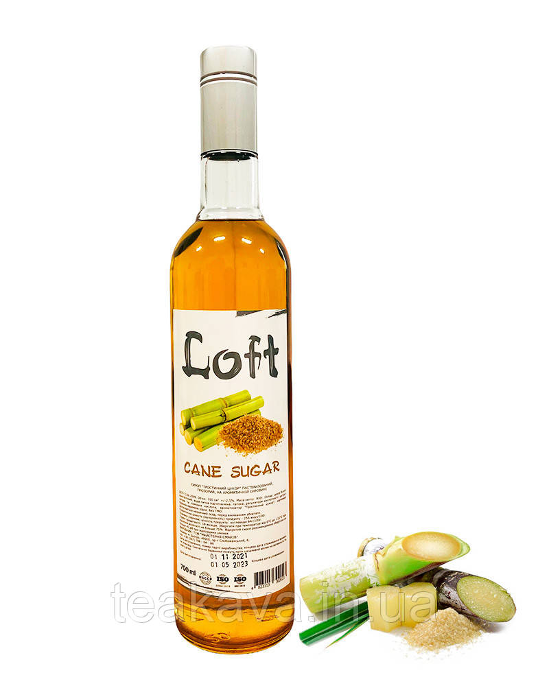 Сироп LOFT Тростинний цукор 0,7 л, фото 1