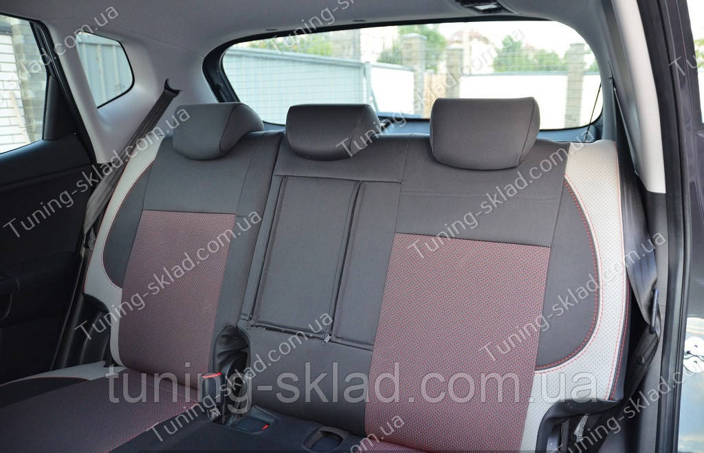 Чохли на сидіння Кіа Венга (чохли з екошкіри Kia Venga стиль Premium), фото 1