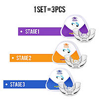 Набір 3 шт Трейнер капа Т4А Azdent зубний ортодонтичний тренажер для дорослих