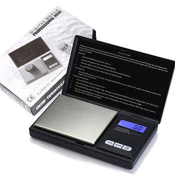 Ваги ювелірні електронні 1000 gr/0,1g ACS MS 2020 / Високоточні кишенькові міні ваги