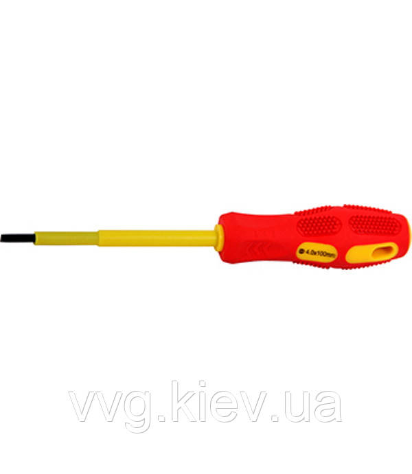 Викрутка ізольована e.tool.st.404 (4х100) шліц, E.NEXT (t009002)