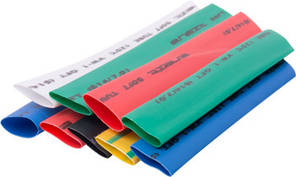 Набір трубок термоусажувальних e.termo.stand.set.14.7, (8 кольорів), 100 мм, 24 шт, E.NEXT (s063007)