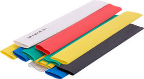 Набір трубок термоусажувальних e.termo.stand.set.16.8, (8 кольорів), 100 мм, 24 шт, E.NEXT (s063008)