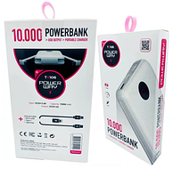 Мощный Повербанк 10 000 mAh зарядное устройство с большой емкостью Power Bank Type-C, Micro USB. Lightning