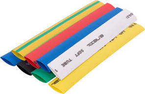 Набір трубок термоусажувальних e.termo.stand.set.8.4, (8 кольорів), 100 мм, 24 шт., E.NEXT (s063004)