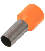 Ізольований наконечник втулковий e.terminal.stand.e4009.orange 4,0 кв.мм, помаранчевий, E.NEXT
