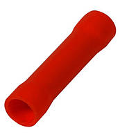 Гільза з'єднувальна ізольована e.splice.stand.bv.1.red 0,5-1,5 кв.мм, червона (упак. 100шт), E.NEXT