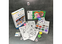 Набір для творчості з піску дитячі набори творчості "Розмальовка кольоровим піском" — СЕРДЕНЬКО  ⁇.Топ!