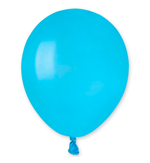 Повітряні кульки (13 см) 10 шт, Італія, світло-блакитний (пастель)