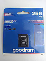 Карта памяти Goodram microSDXC 256 GB с адаптером на SD M1AA