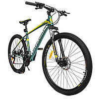 Велосипед для дорослого 2-х колеса, діаметр коліс 27,5" Like2bike Active 1.0, від 14 років, зелений