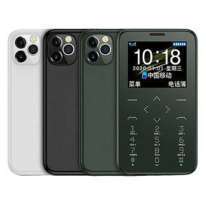 Микро Мобильный телефон-кредитная карточка Міні мобільний телефон кардфон GTStar Soyes 7S Plus