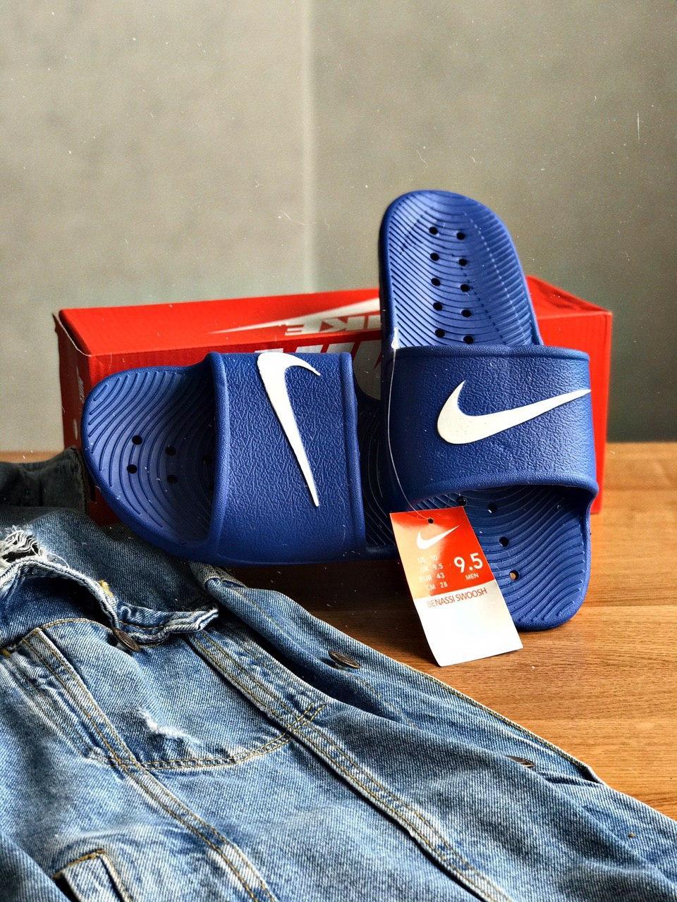 Шлепанцы Nike Blue - фото 1 - id-p1642086667