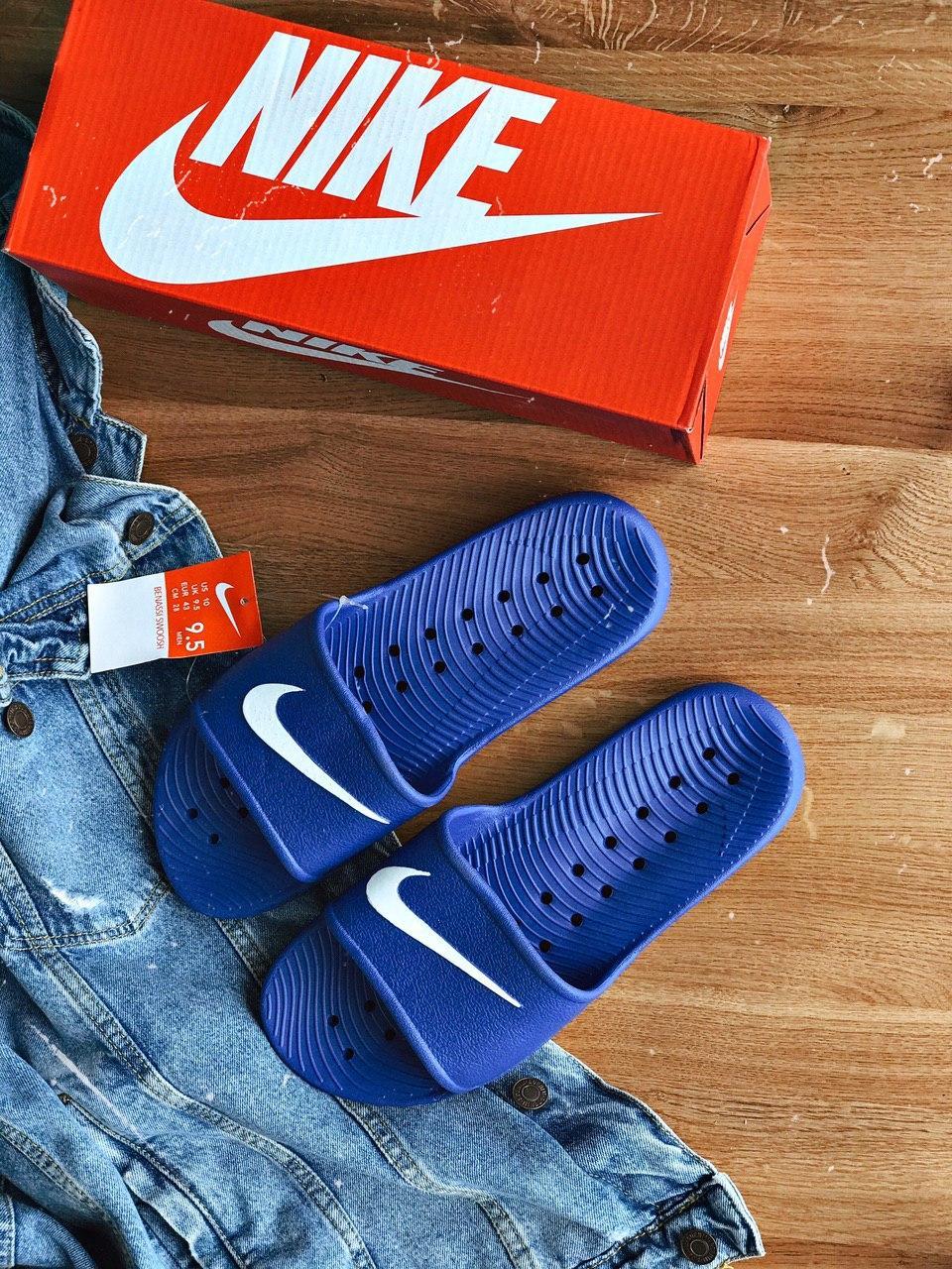 Шлепанцы Nike Blue - фото 2 - id-p1642086667